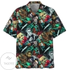 Jason Voorhees Horror Print Short Sleeve Hawaiian Casual Shirt