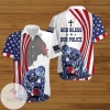 Jesus Bible American Flag 4th Of July Independence Day God Bless Our Police Graphic Print Short Sleeve Hawaiian Casual Shirt