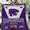 Kansas State Wildcats Football Quilt Blanket