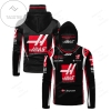 Kevin Magnussen Haas F1 Team Racing Haas Automation Inc. All Over Print 3D Gaiter Hoodie - Black