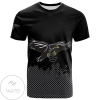 LIU Brooklyn Blackbirds All Over Print T-shirt Men's Basketball Net Grunge Pattern- NCAA