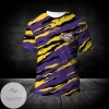 LSU Tigers All Over Print T-shirt Sport Style Keep Go on- NCAA