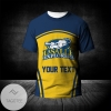 La Salle Explorers All Over Print T-shirt Curve Style Sport- NCAA