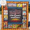 Living In America With Spanish Roots Quilt Blanket