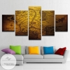 Lord Of The Rings Map Of Middle Earth Five Panel Canvas 5 Piece Wall Art Set