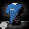Los Angeles Chargers All Over Print T-shirt Sport Sport Pattern Celtic
