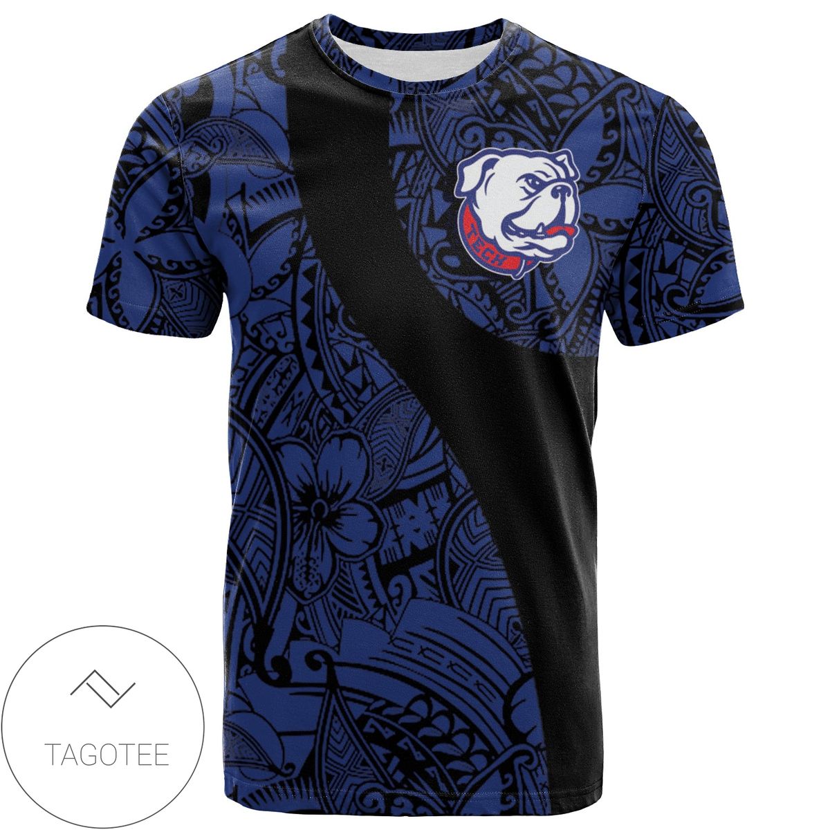 Louisiana Tech Bulldogs All Over Print T-shirt Polynesian  - NCAA