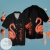 Love Flamingo For Men And Women Graphic Print Short Sleeve Hawaiian Casual Shirt