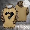 Love Leopard 3D Printed Hoodie Zipper Hooded Jacket