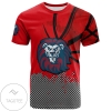 Loyola Marymount Lions All Over Print T-shirt Men's Basketball Net Grunge Pattern- NCAA