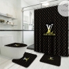 Lv Luxury Type 53 Shower Curtain Waterproof Luxury Bathroom Mat Set