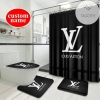 Lv Luxury Type 64 Shower Curtain Waterproof Luxury Bathroom Mat Set Luxury Brand Shower Curtain Luxury Window Curtains