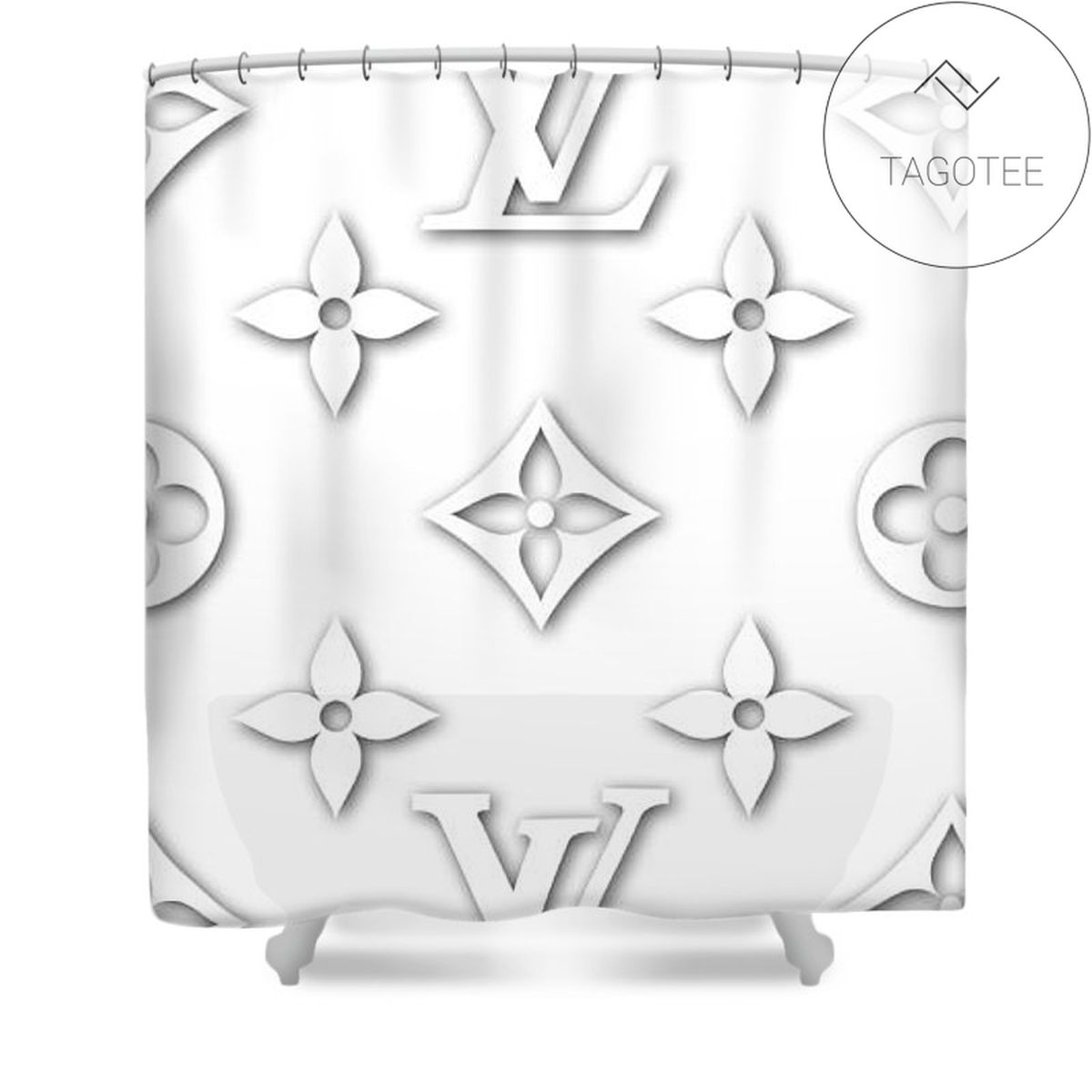 Lv Luxury Type 70 Shower Curtain Waterproof Luxury Bathroom Mat Set