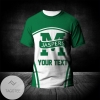 Manhattan Jaspers All Over Print T-shirt Curve Style Sport- NCAA