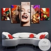 Marilyn Monroe Modular Movie Five Panel Canvas 5 Piece Wall Art Set