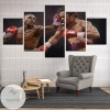Mayweather Pacquiao Boxing Five Panel Canvas 5 Piece Wall Art Set