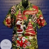 Merry Christmas 1 Print Short Sleeve Hawaiian Casual Shirt