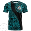 Miami Dolphins All Over Print T-shirt Polynesian  - NFL