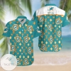 Miami Dolphins LV All Over Print Summer Short Sleeve Hawaiian Beach Shirt - Turquoise