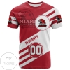 Miami RedHawks All Over Print T-shirt Sport Style Logo  - NCAA