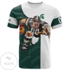 Michigan State Spartans All Over Print T-shirt Football Go On - NCAA