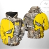 Michigan Wolverines NCAA Camo Veteran Hunting 3D Printed Hoodie Zipper Hooded Jacket