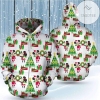 Mickey Minnie Christmas Tree Cute Pattern 3D Printed Hoodie Zipper Hooded Jacket