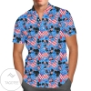 Mickey's Fourth of July Movies Disney For men And Women Graphic Print Short Sleeve Hawaiian Casual Shirt