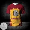 Minnesota-Duluth Bulldogs All Over Print T-shirt Curve Style Sport- NCAA
