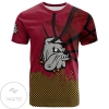 Minnesota-Duluth Bulldogs All Over Print T-shirt Men's Basketball Net Grunge Pattern- NCAA