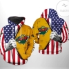 Minnesota Wild NHL US FLag 3D Printed Hoodie Zipper Hooded Jacket