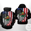 Minnesota Wild NHL US FLag Team 3D Printed Hoodie Zipper Hooded Jacket