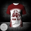 Mississippi State Bulldogs All Over Print T-shirt Curve Style Sport- NCAA