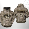 Missouri Tigers NCAA Camo Veteran 3D Printed Hoodie Zipper Hooded Jacket
