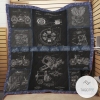 Motorcycles Blueprint Indian Motorcycle Quilt Blanket