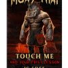 Muay Thai War Boar Touch Me And Your First Lesson Is Fire Poster