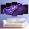 Music Guitar Artwork Music Five Panel Canvas 5 Piece Wall Art Set