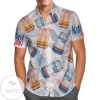 Natural Light Tropical Leafs All Over Print 3D Hawaiian Shirt