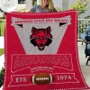 Ncaa Arkansas State Red Wolves Quilt Blanket