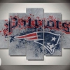 New England Patriots 1 Sport Five Panel Canvas 5 Piece Wall Art Set