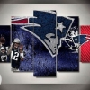 New England Patriots 5 Sport Five Panel Canvas 5 Piece Wall Art Set