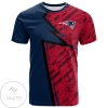 New England Patriots All Over Print T-shirt Abstract Pattern Sport- NFL