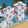 New England Patriots LV All Over Print Summer Short Sleeve Hawaiian Beach Shirt - White
