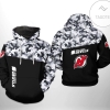 New Jersey Devils NHL Camo Veteran 3D Printed Hoodie Zipper Hooded Jacket