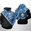 New York Islanders NHL Camo Team 3D Printed Hoodie Zipper Hooded Jacket