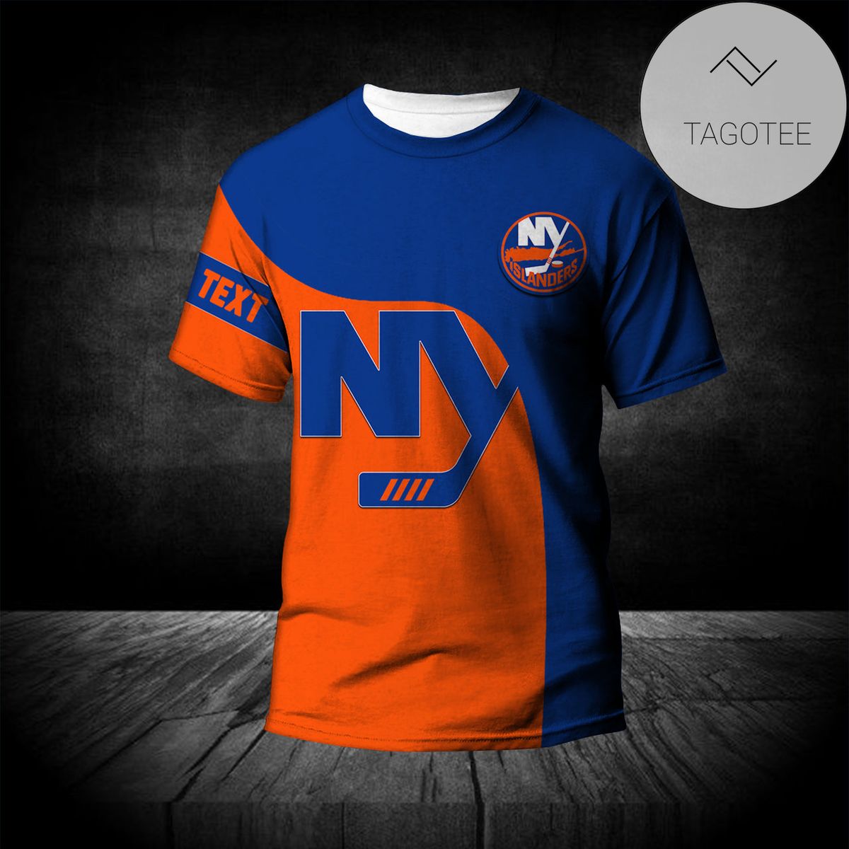 New York Islanders T-shirt Curve Style Custom- NHL