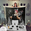 Nfl Las Vegas Raiders Santa Claus Quilt Blanket