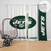 Nfl New York Jets Shower Curtain Waterproof Bathroom Sets Window