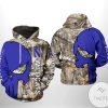 Northwestern Wildcats NCAA Camo Veteran Hunting 3D Printed Hoodie Zipper Hooded Jacket