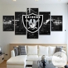 Oakland Raiders 5 Sport Five Panel Canvas 5 Piece Wall Art Set